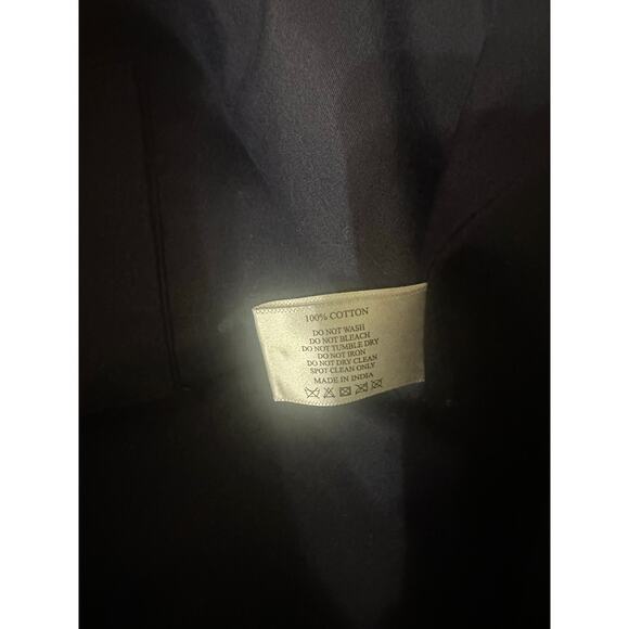 🌺 America & Beyond Embroidered Floral Stripe Tote – 100% Cotton 🌺 - Picture 9 of 10